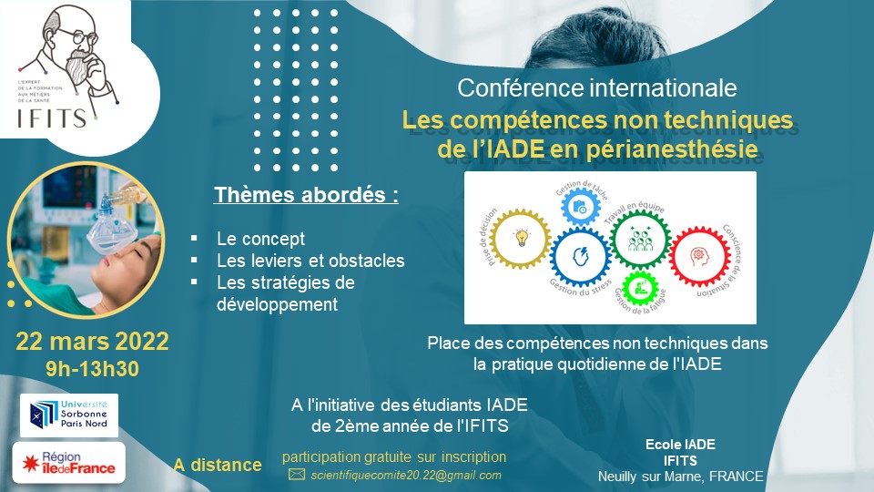 Affiche conférence internationale IADE 2022