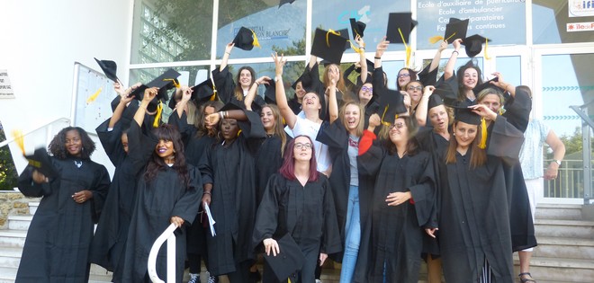 Lancé de chapeaux des nouvelles ap diplômées