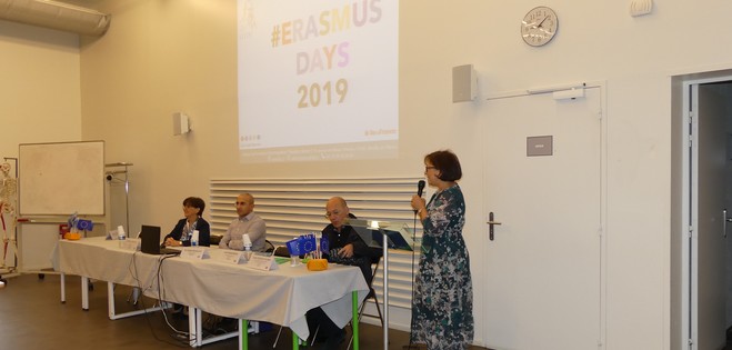 Discours d'ouverture des #Erasmusdays 2019 par Leïla Mokeddem