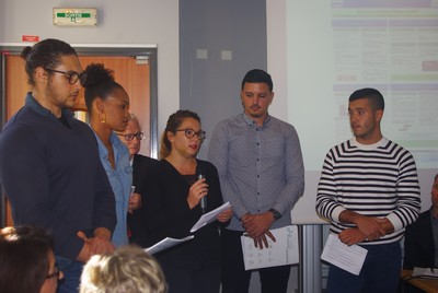 intervention des étudiants au colloque UNESCO - octobre 2017