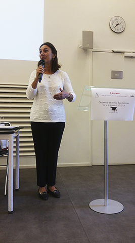 Hélène Gauducheau discours ouverture ceremonie remise des diplomes 