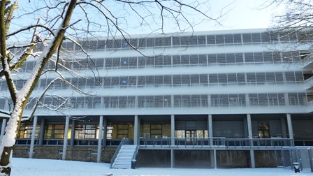 Bâtiment de l'Ifits sous la neige