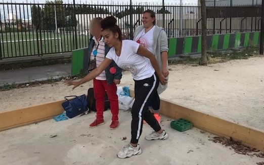 Elève as au tournoi de pétanque