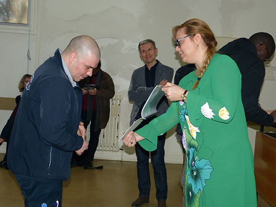 Remise du diplôme d'ambulancier