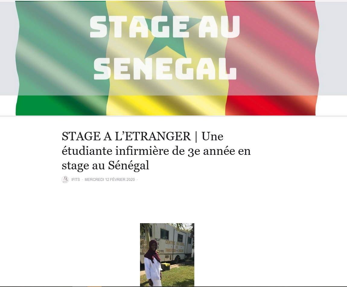 stage au Sénégal